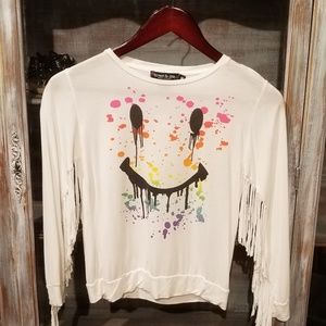 Flowers By Zoe Fringe Top